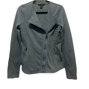 ATHLETA Moto Jacket S Sweatshirt Minimalist Sage Full Zip City Travel